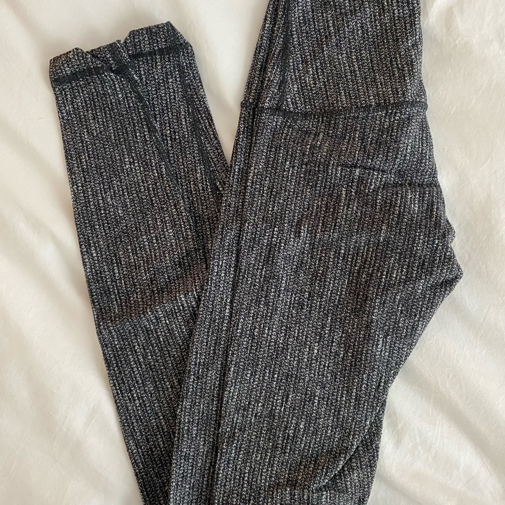 Lululemon Athletica Black and Gray Leggings